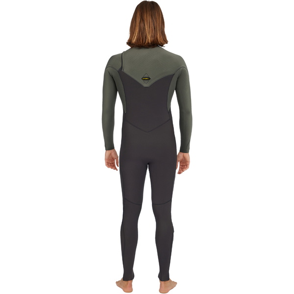 2025 O'Neill Heren Hyperfreak 3/2+mm Borst Ritssluiting Wetsuit 5343 - Arabica / Chimera